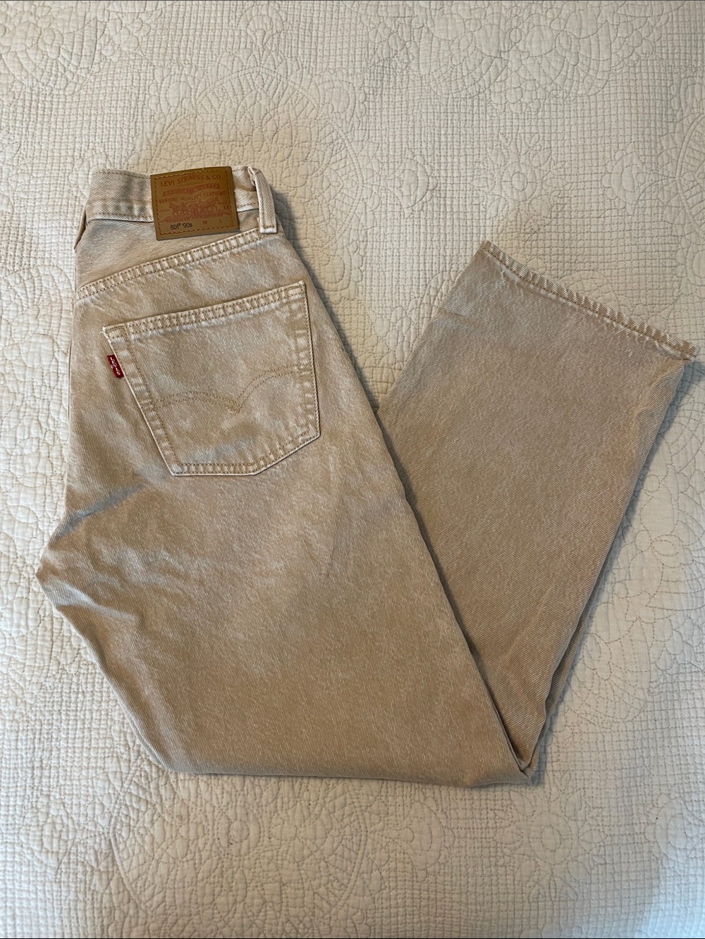 Levi's Tan Straight-Leg Jeans
